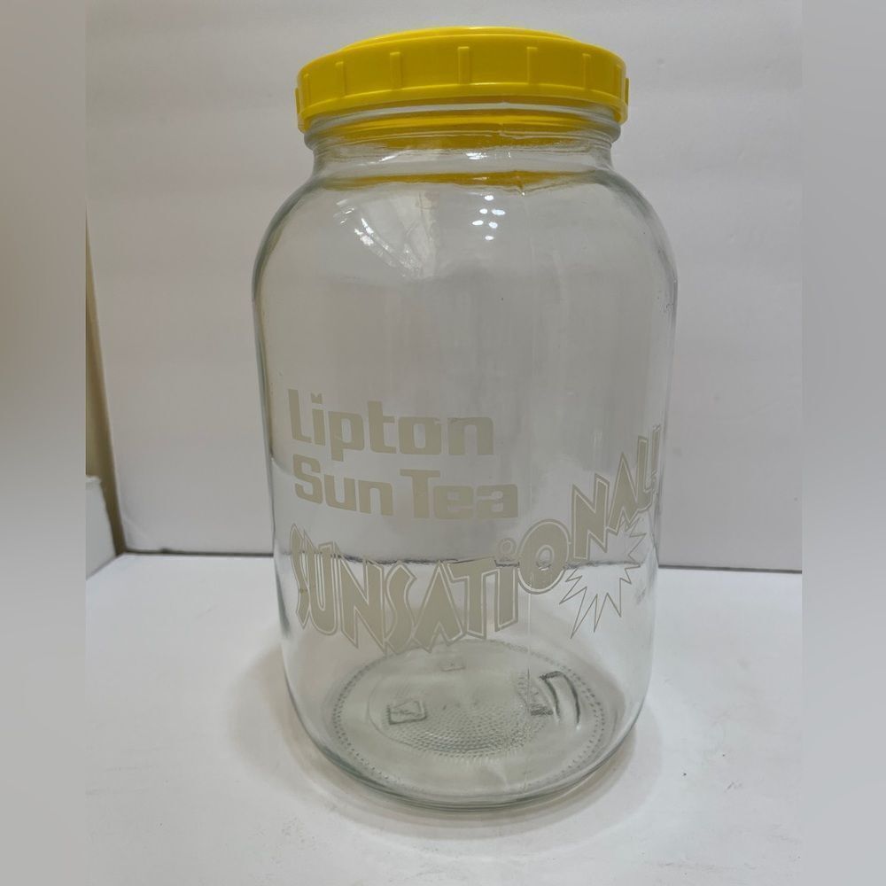 VINTAGE LIPTON‎ SUN TEA SUNSATIONAL GLASS CONTAINER
